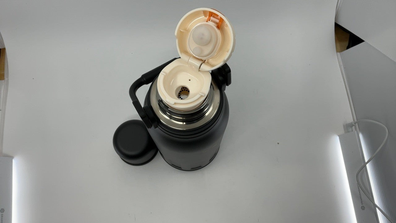 Konokyo 40 OZ Vacuum Water Bottle, Black, Stainless Steel