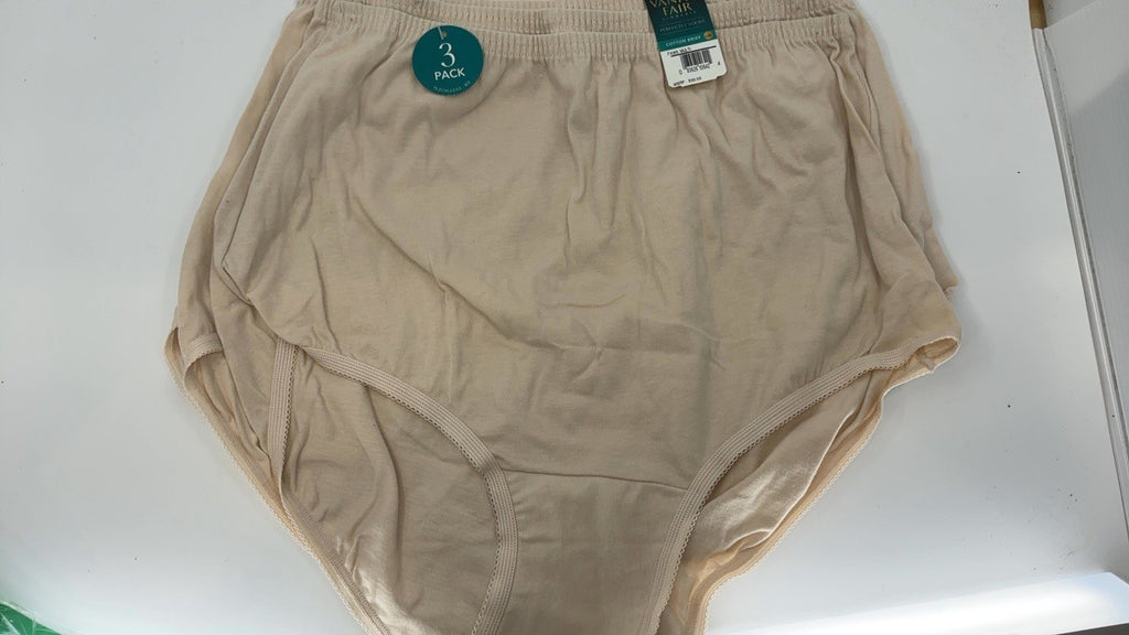 Vanity Fair Women's Briefs 3 Pack High Waisted Cotton Fawn 6