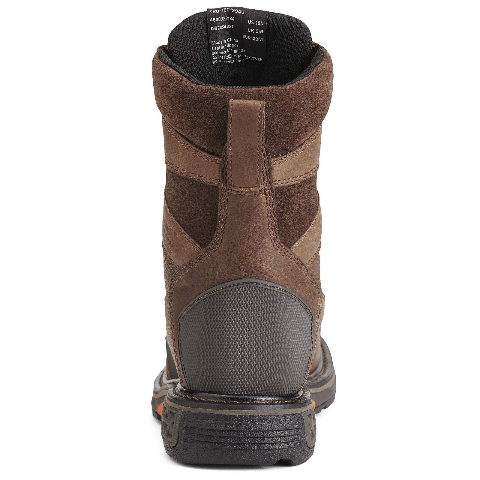 Ariat Men's 8" Waterproof Composite Toe Work Boot, Chestnut Brown, 8M