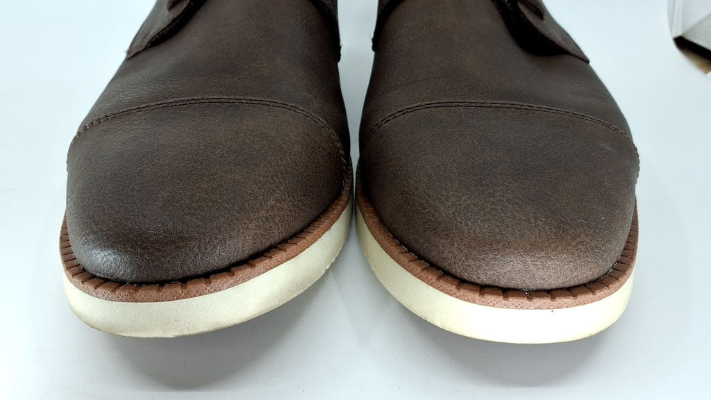 Dr. Scholl's Shoes Mens Sync Cap Toe Lace Up Oxford Brown Smooth 11.5 M