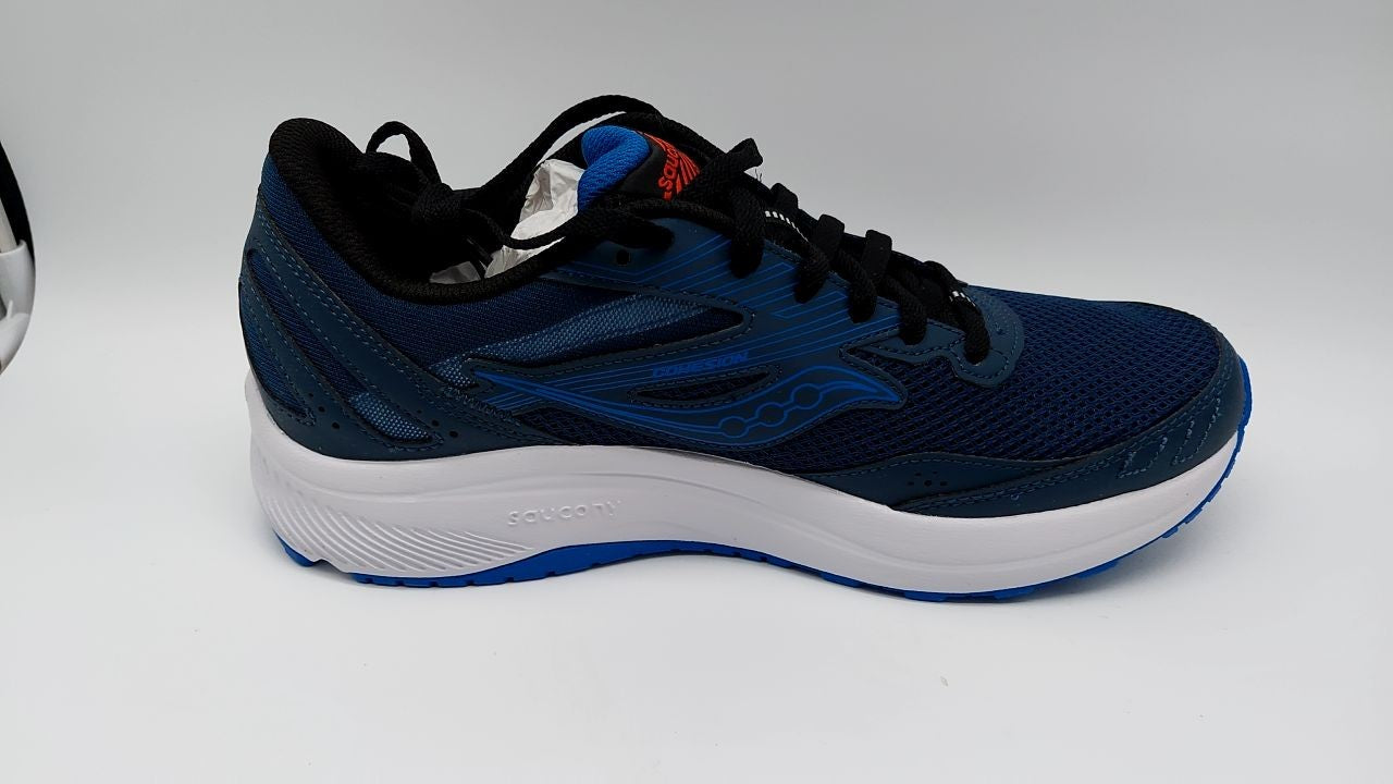 Saucony Men's Cohesion 15 Running Shoe, Navy,9.5 M