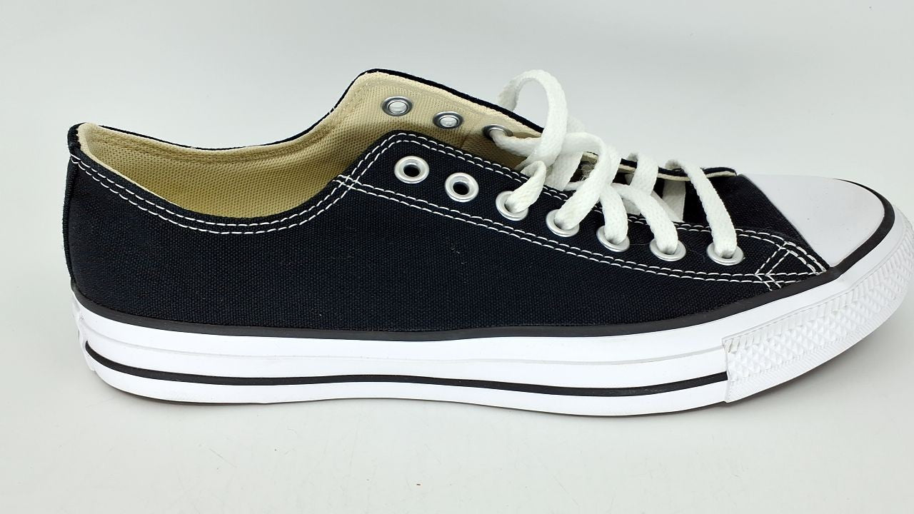 Converse Jack Purcell Unisex Sneakers, White/White/Black, Black, 8.5 US