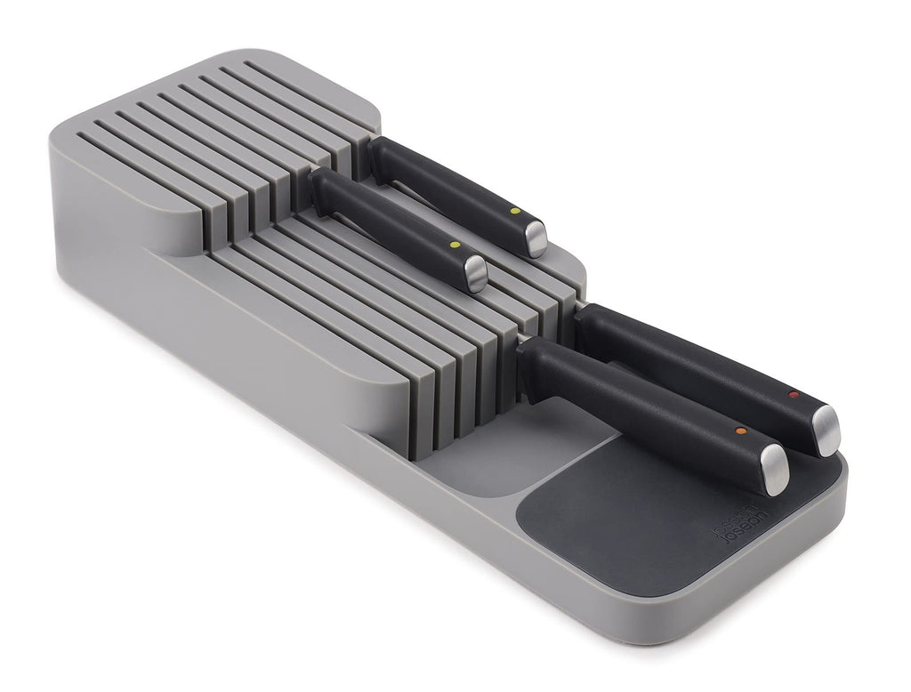Joseph Joseph 9-Knife Drawer Organizer, Grey, Compact Design