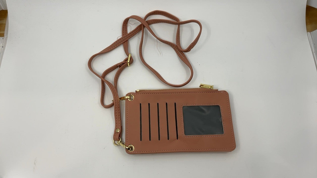 Small Pink Leather Crossbody Bag for Women - Lightweight Shoulder Purse