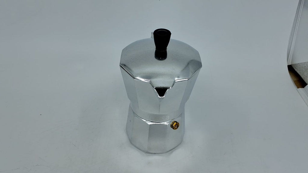 IMUSA 3-Cup Aluminum Espresso Stovetop Coffeemaker, Silver