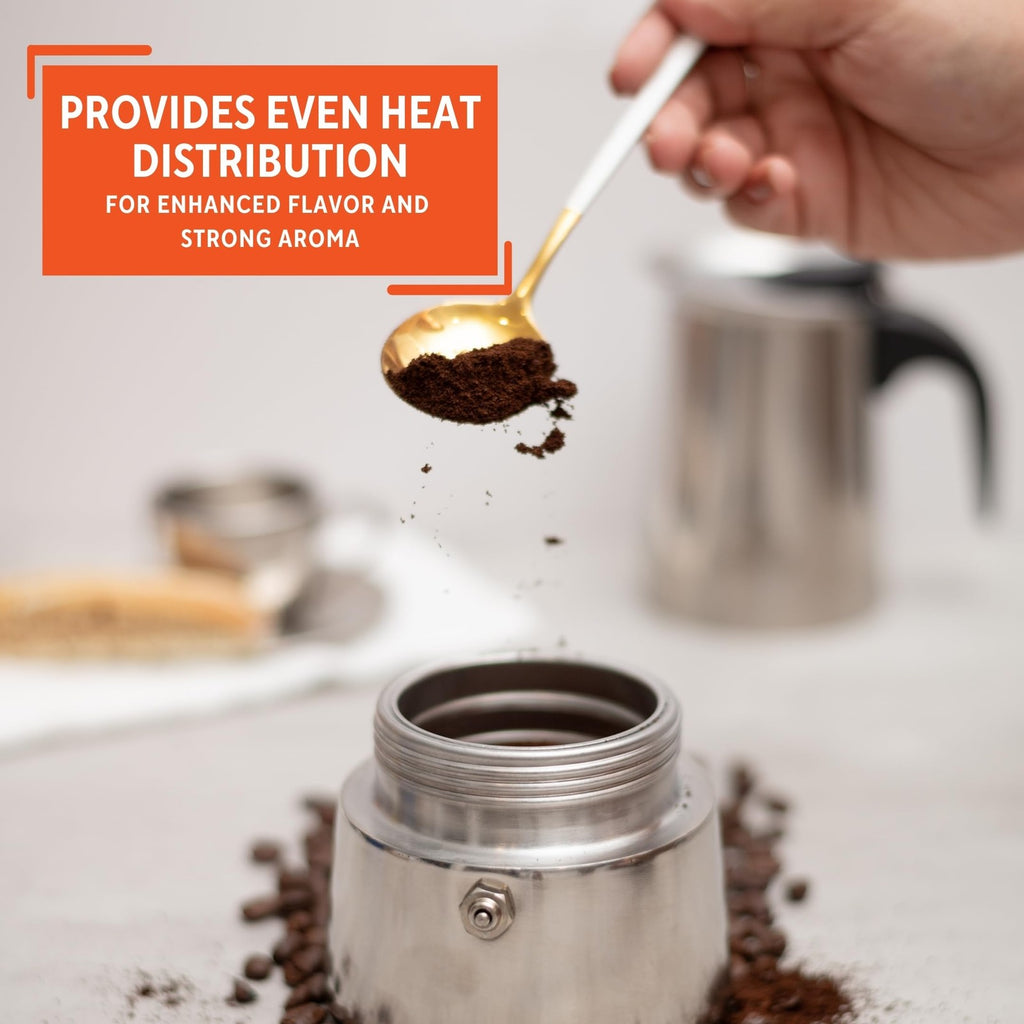 Stainless Steel 4-Cup Stovetop Espresso Coffeemaker by IMUSA