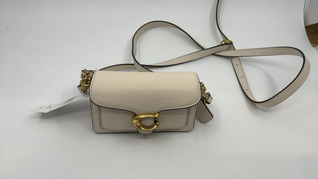 COACH Tabby 12 Cross Body Women's Handbags Chalk, Leather