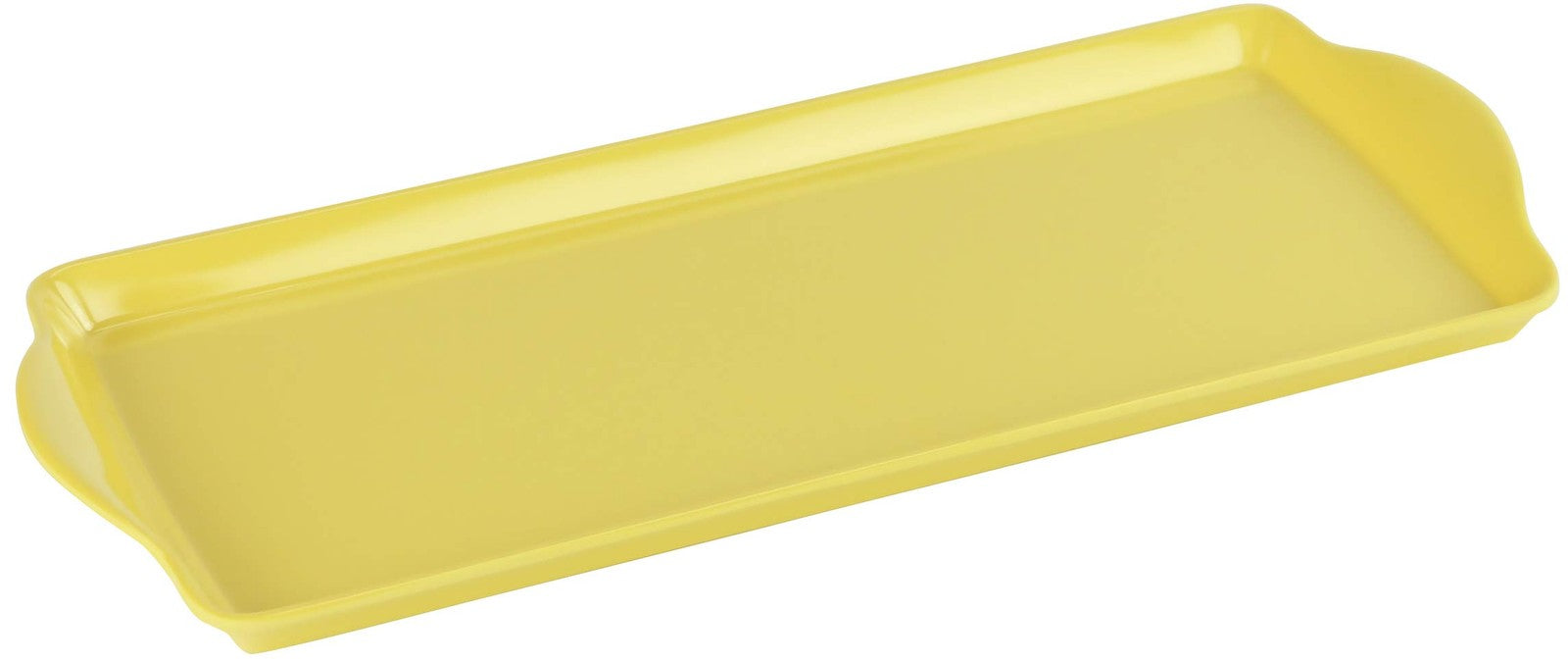 Lemon Melamine Tidbit Tray, 14.75"L x 6.5"W, Food Safe & Dishwasher Safe