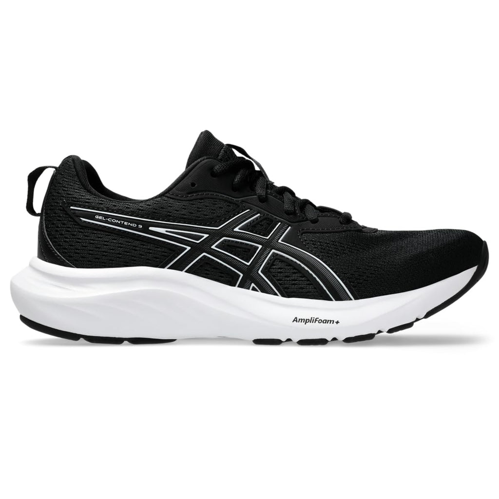 ASICS Women's Gel-Contend 9 Running Shoes, 7.5, Black/White