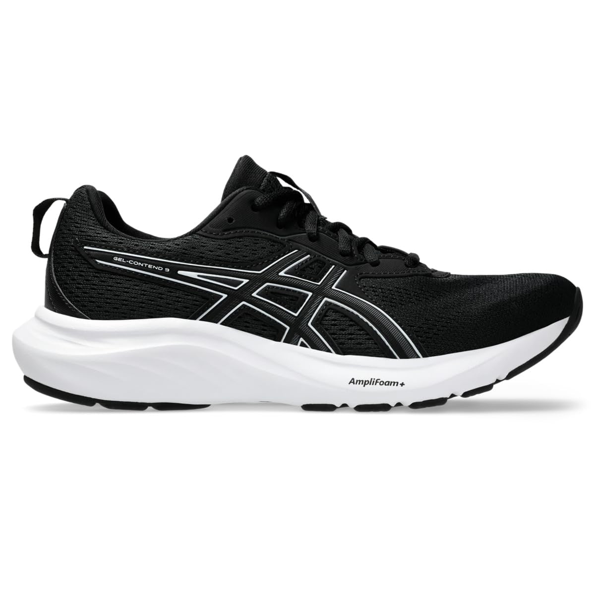ASICS Women's Gel-Contend 9 Running Shoes, 7.5, Black/White
