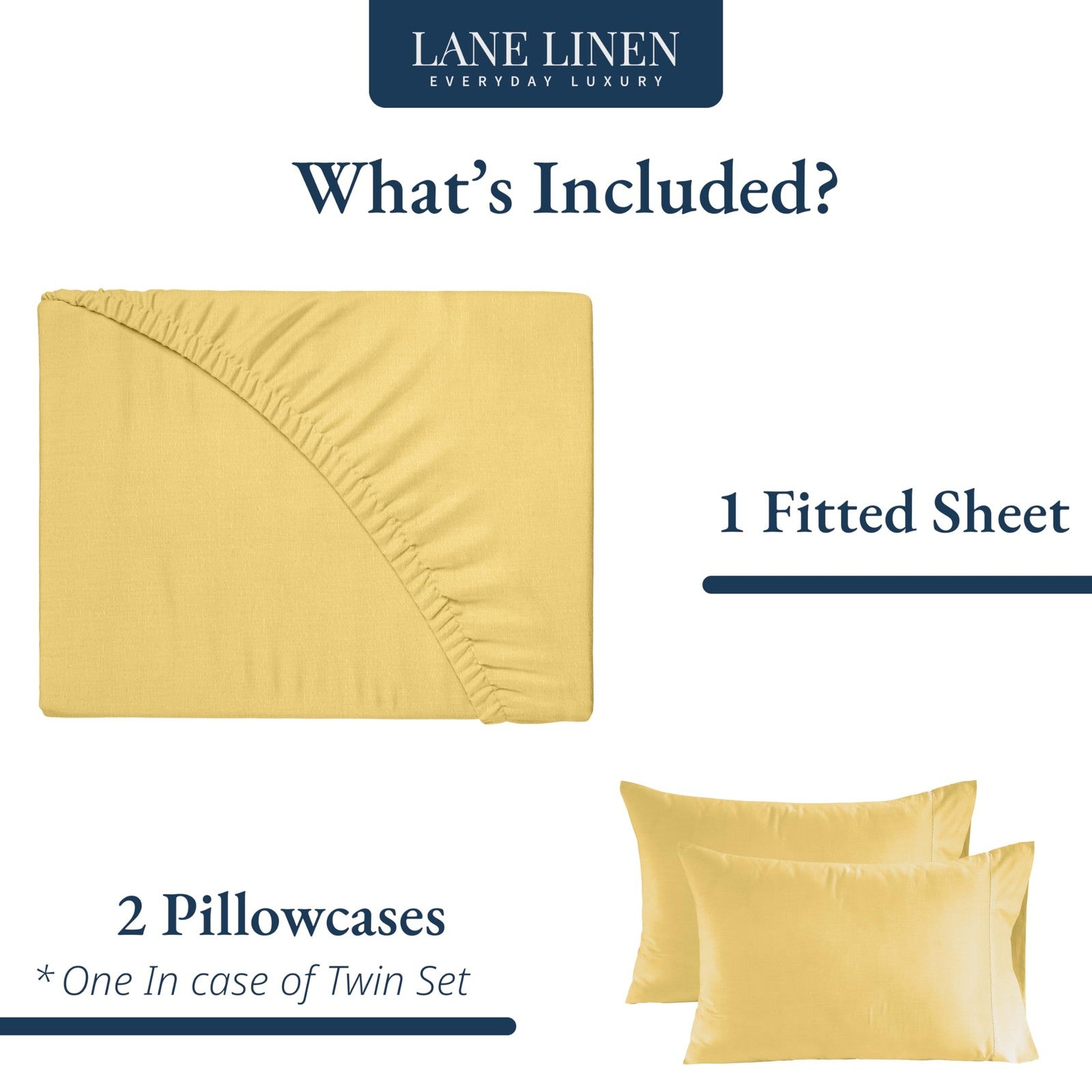 King Size Fitted Sheet 100% Organic Cotton w/ 2 Pillowcases