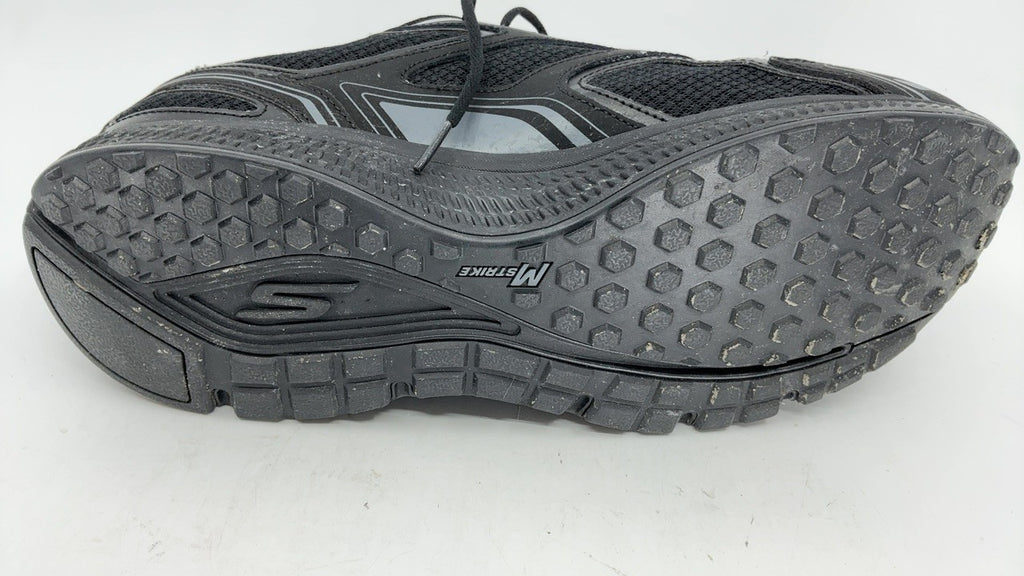 Skechers Men's Go Run Consistent Sneaker, Black/Charcoal, 11.5 X-Wide