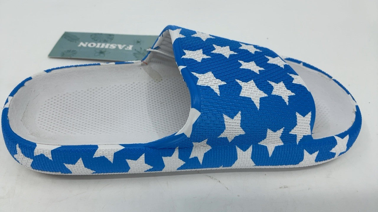 Kids Cloud Slides Girls Shower Slippers 1 Little Kid Stars Stripes