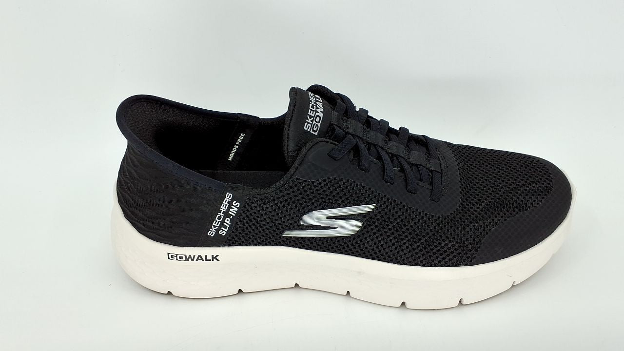 Women's Skechers Go Walk Flex Hands-Free Slip-Ins, Black/White, 10 US