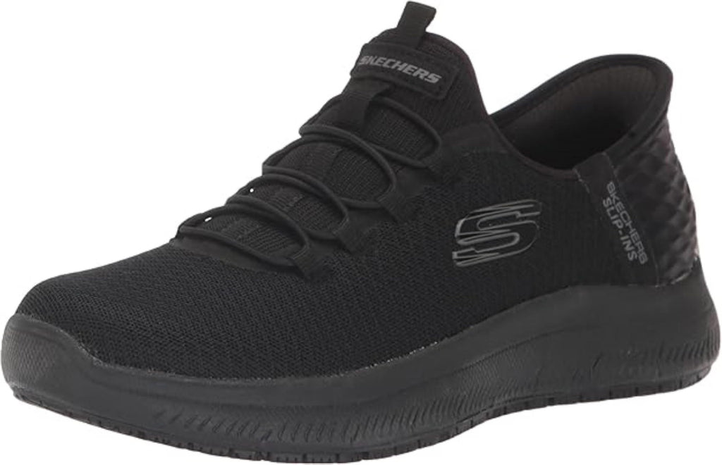 Skechers Black Slip-Ins, Women's 11 Wide, Slip Resistant Work Shoes