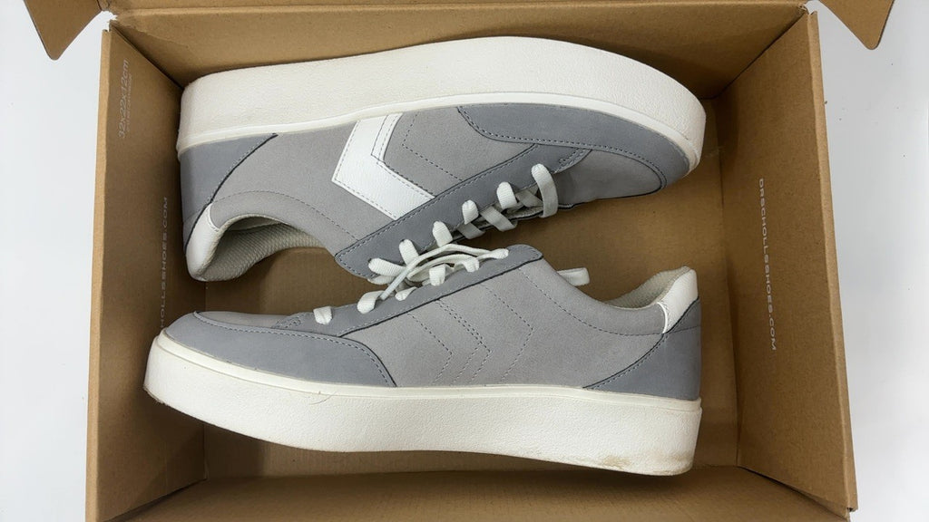 Dr. Scholl's Womens Madison Lace Platform Lace Up Sneaker Grey/White 9.5 M