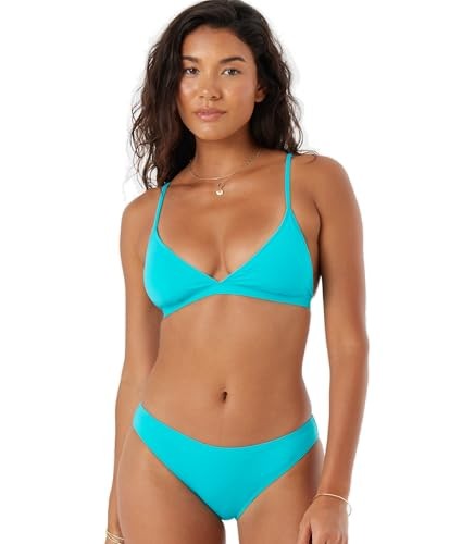 Roxy Teal Bikini Bottoms for Women, UPF 50+, Quick-Dry, Size S