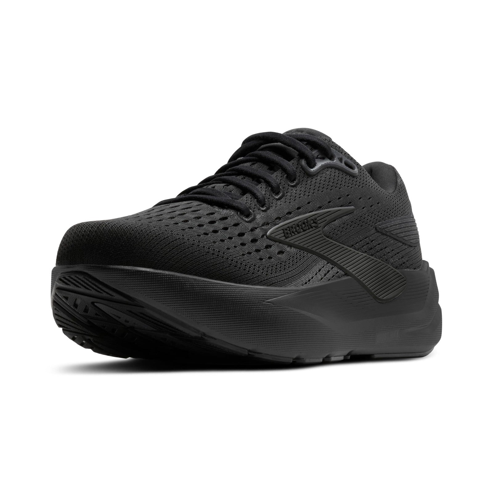 Brooks Ghost Max 3 Men's Walking Shoe 7.5 Black/Black/Ebony