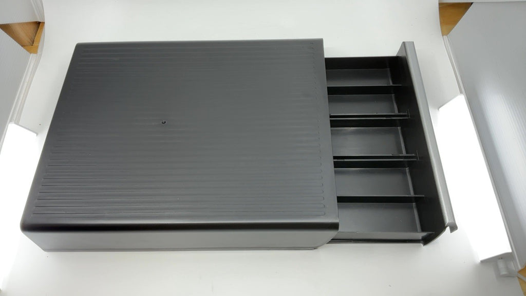 Compact Coffee Pod Organizer, 30 Pod Capacity, 10.5"L x 12.75"W, Black