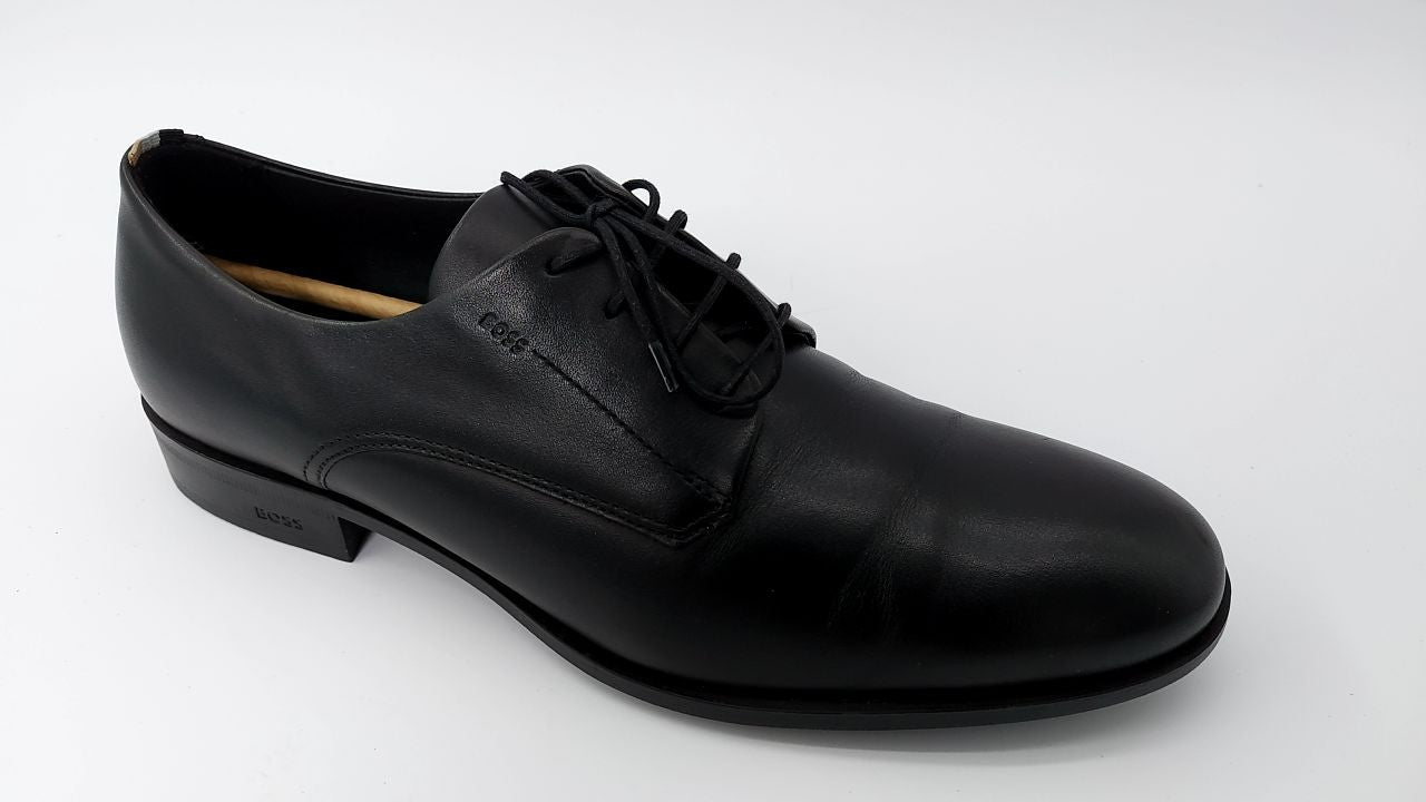 BOSS Colby Soft Leather Derby Dress Shoe Black Oil