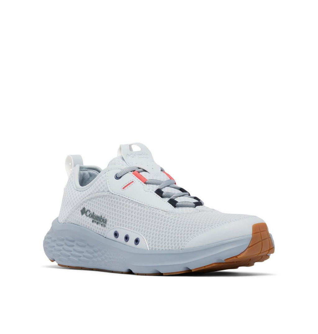 Columbia Mens PFG Castback Non Slip Boat Shoe, Cirrus Grey/Sunset Red, 14 Wide