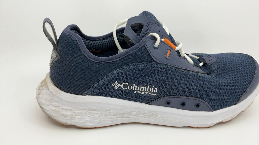 Columbia Mens PFG Castback Non Slip Boat Shoe, Nocturnal/Dusty Orange, 11