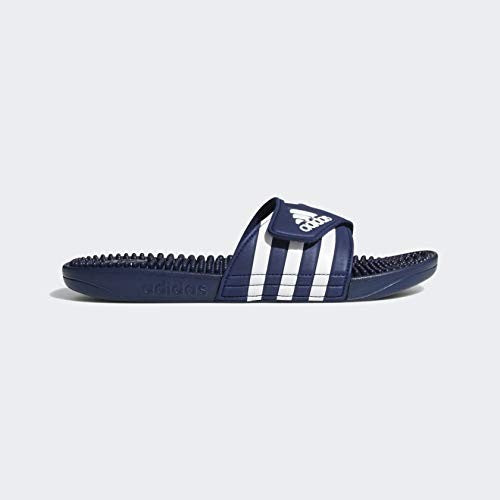adidas Dark Blue Adissage Slides Sandal, 11 Women/10 Men