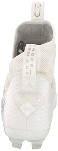 Under Armour Spotlight Lux MC 2.0 Football Shoes, White/Metallic Silver, 11.5