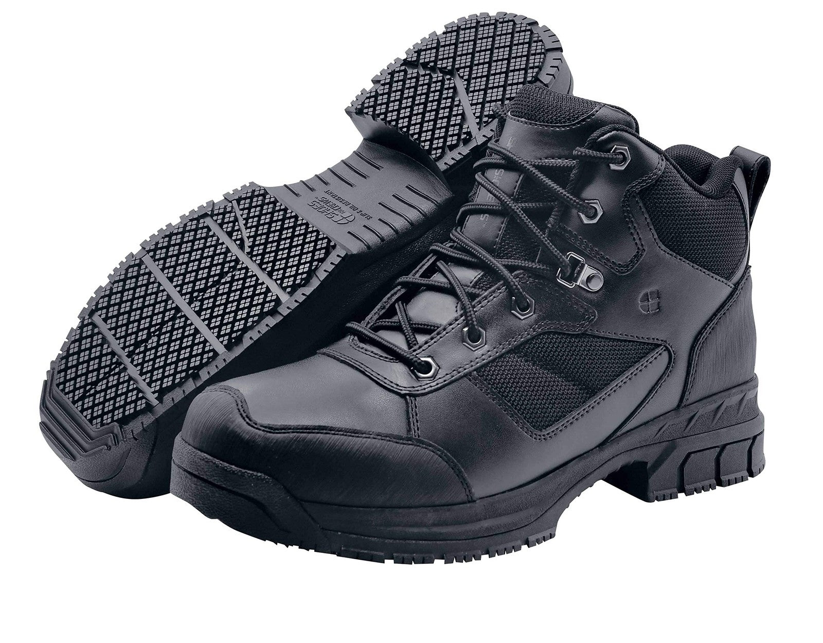 Shoes for Crews Voyager II Black Work Boots Men 9.5/Women 11 Soft Toe