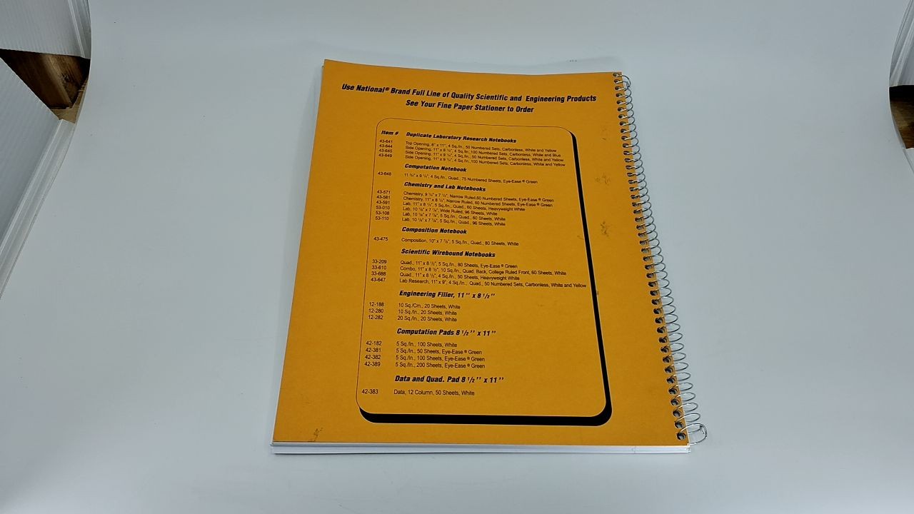Quadrille Rule Notebook 11x8.5in, 60 Sheets, White Cover, Heavyweight
