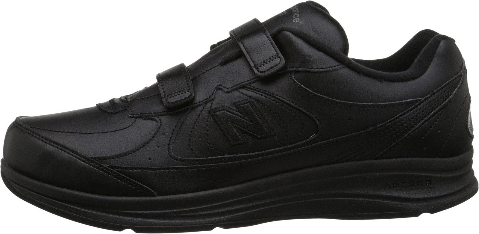 New Balance Men's 577 V1 Hook and Loop Shoe, Black, 12.5 X-Wide