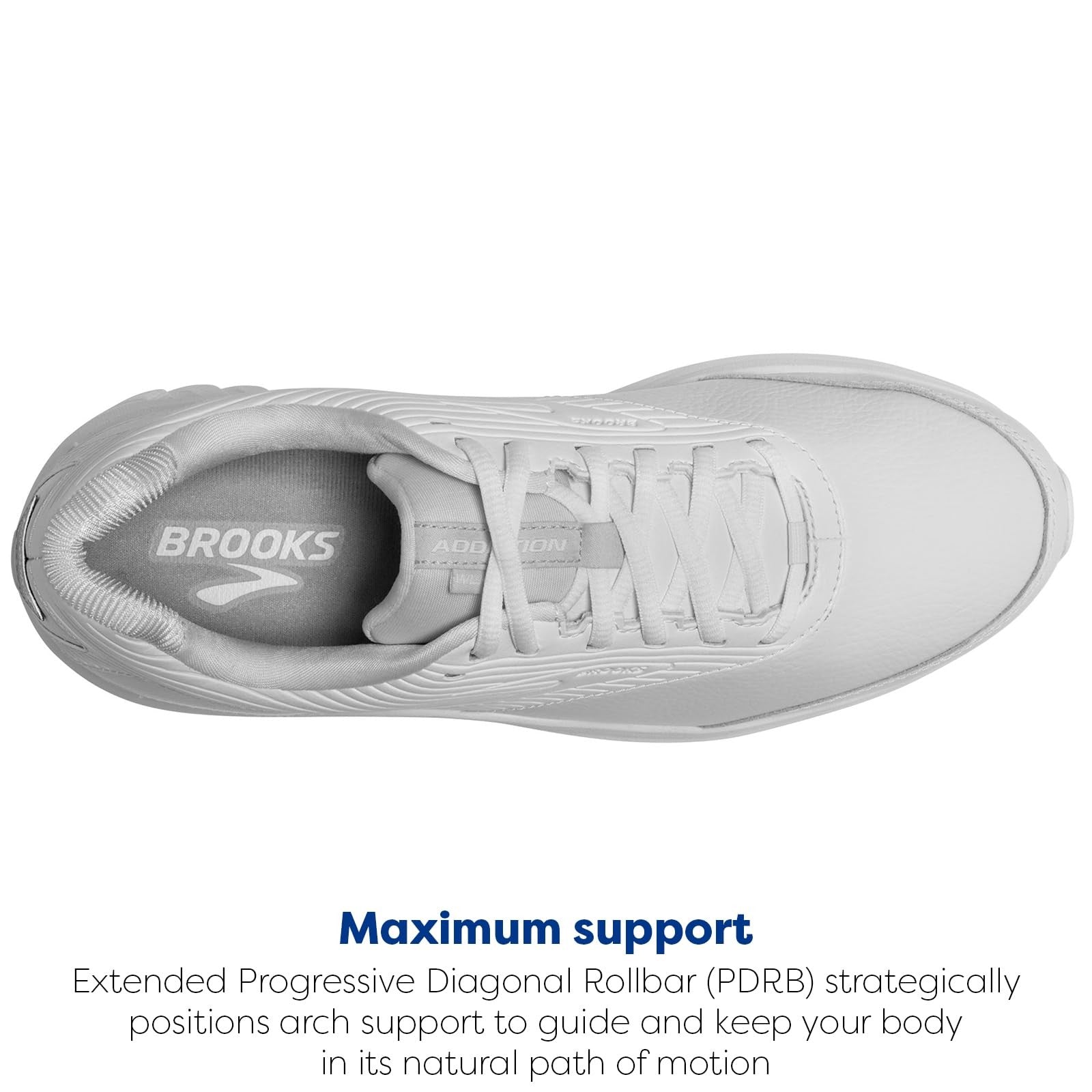 Brooks Women's Addiction Walker 2 Walking Shoe - White/White - 7.5 Narrow