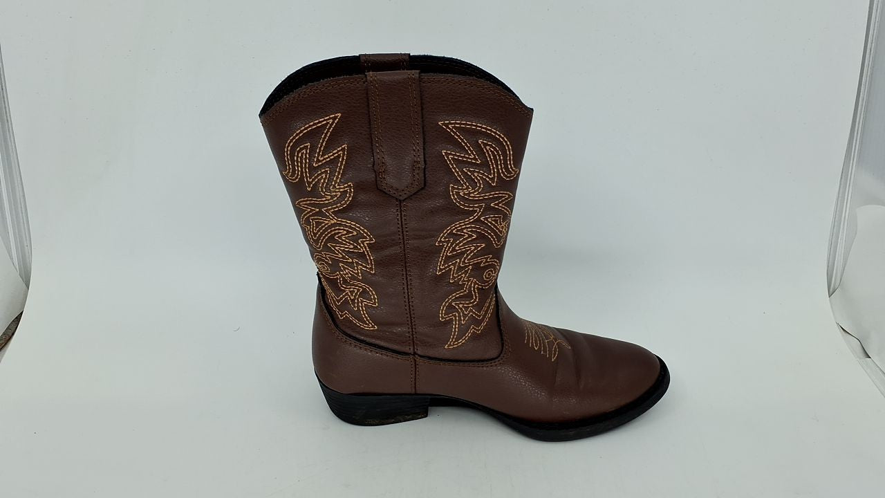 Deer Stags Boy's Ranch Western Boot, Dark Brown, 13 Little Kid