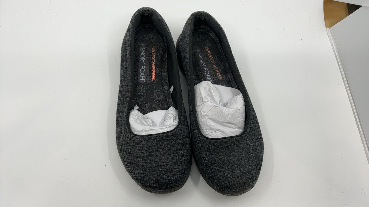 GO Walk Lite Dreamer Ballet Flat, Women's, Skechers, Black, 7.5 M