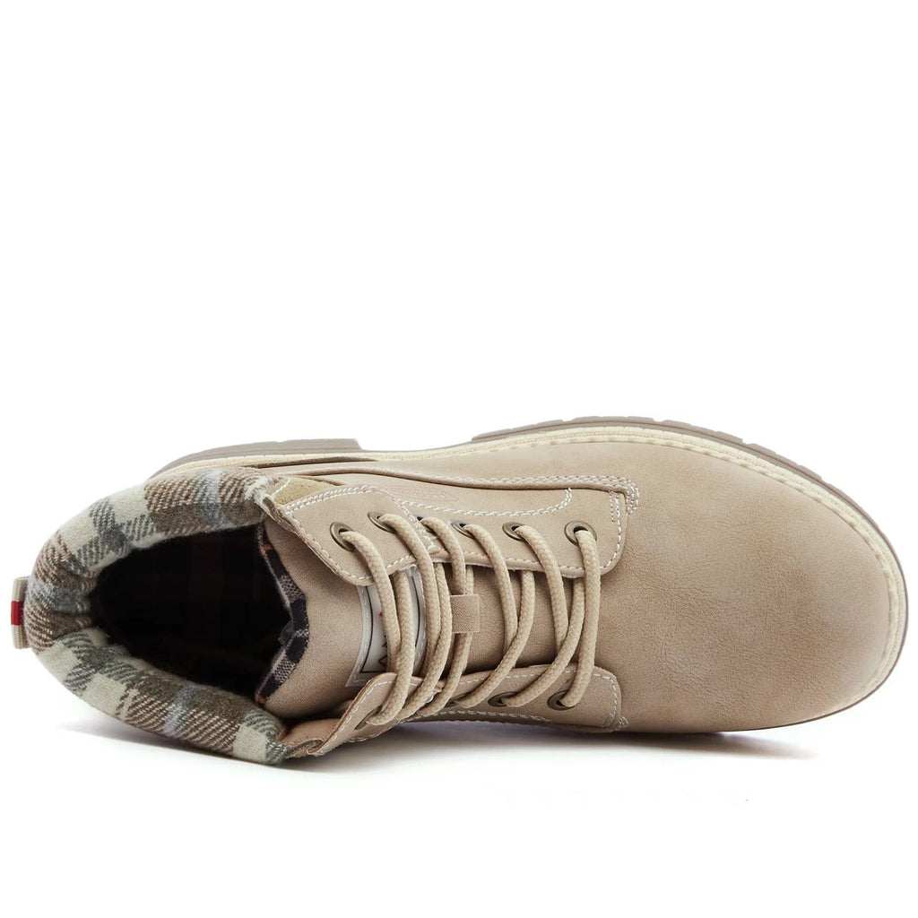 Women's Outdoor Hiking Boots Lightweight Waterproof Size 10 Beige