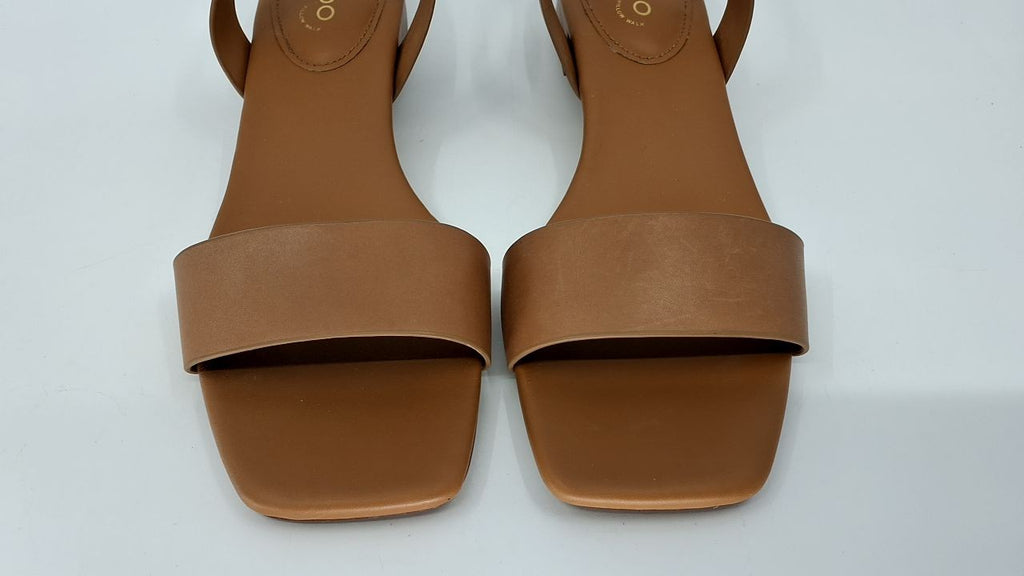 ALDO Women's Dorenna Heeled Sandal, Dark Beige, 8