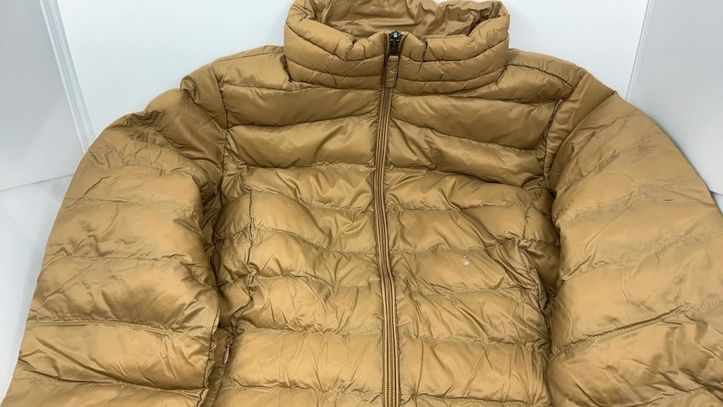 Women's Long-Sleeve Packable Puffer Jacket, Large, Mushroom Brown, Lightweight