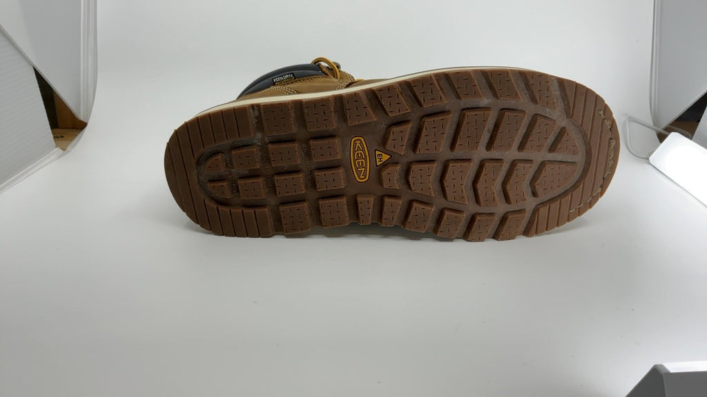 KEEN Cincinnati 6" Composite Toe Waterproof Wedge Boots, Belgian/Sandshell, 9.5