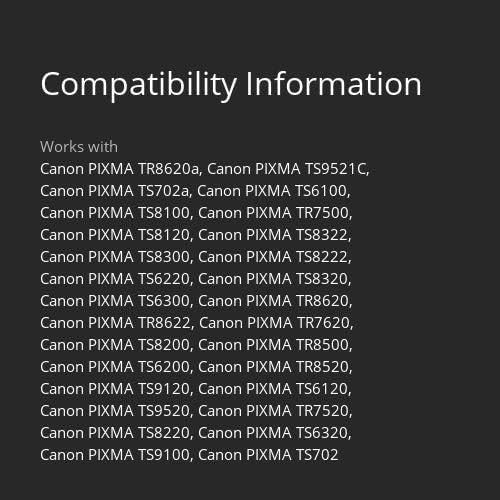E-Z Ink 5 Pack Compatible Ink Cartridges for Canon PGI-280XXL CLI-281XXL