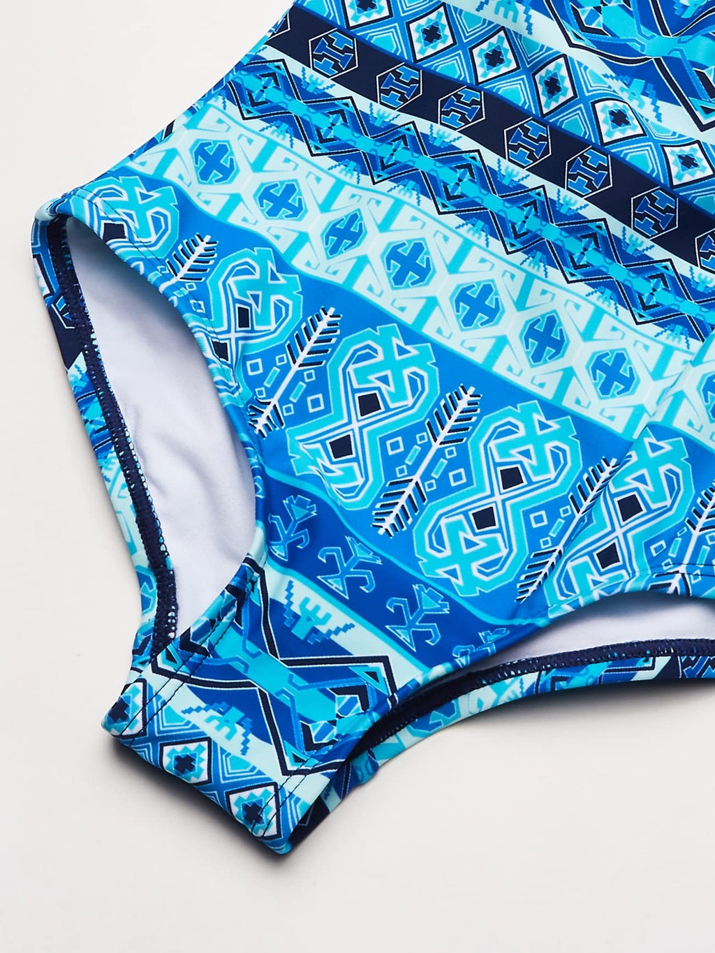 Kanu Surf Girls' Big Mahina Halter Beach Sport 1-Piece Swimsuit, Blue, 10