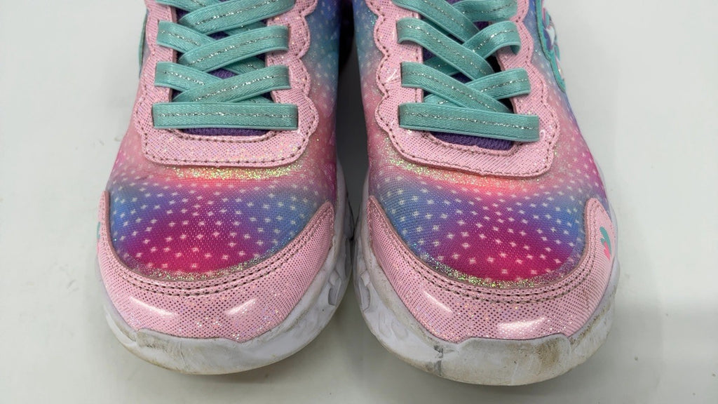 Skechers Unisex-Child Flutter Heart Lights, Pink/Multi, 1 Little Kid