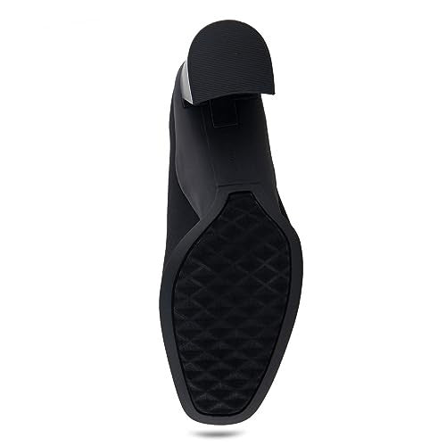 Aerosoles Casta Mid Heeled Pump, Black Stretch, 7.5W