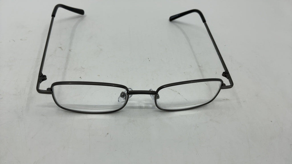 Stylish Men's Reading Glasses, Gunmetal & Black, 2.5x magnification