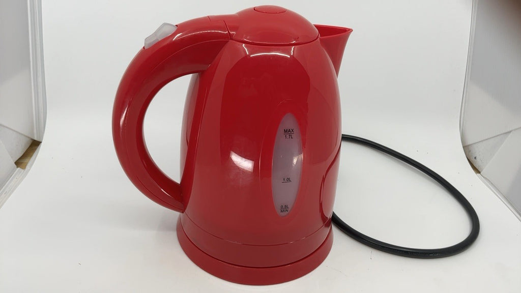 OVENTE Red Electric Kettle 1.7L Fast Boiling w/ Auto Shut-Off Feature