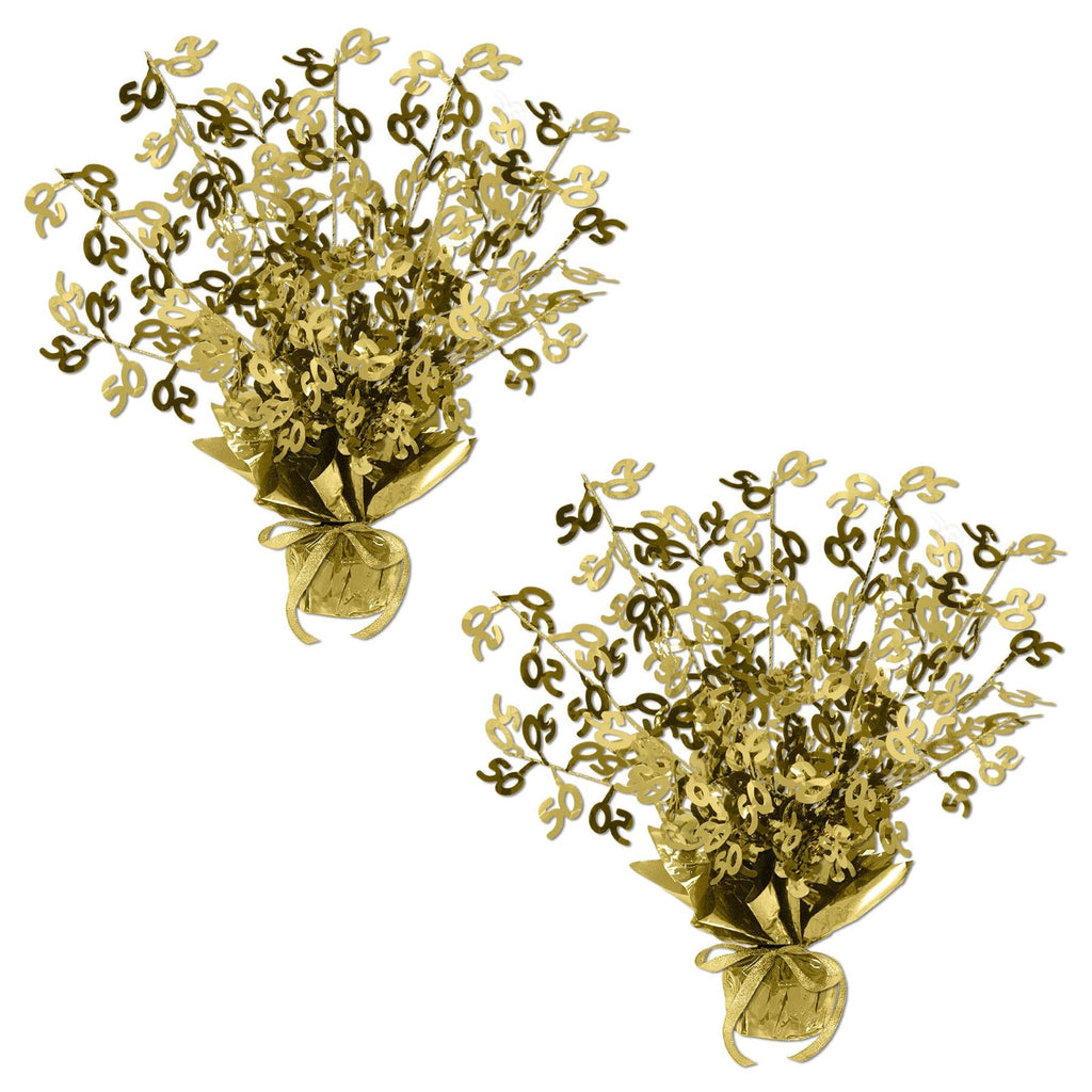 50 Gleam 'N Burst Gold Centerpiece Pack of 2