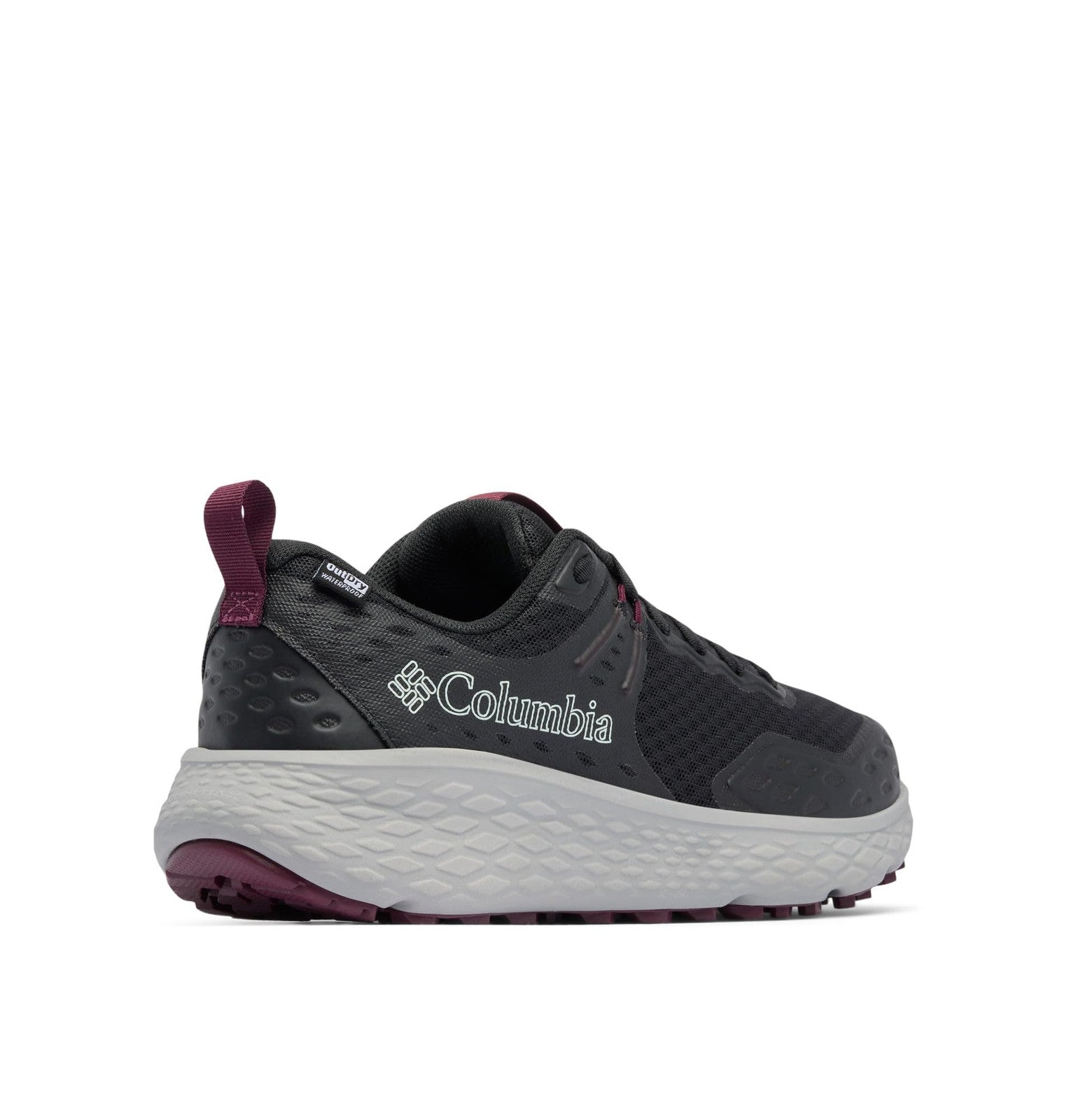 Columbia Women's Konos TRS Outdry Waterproof Shoe, Black/Deep Madeira, 7.5