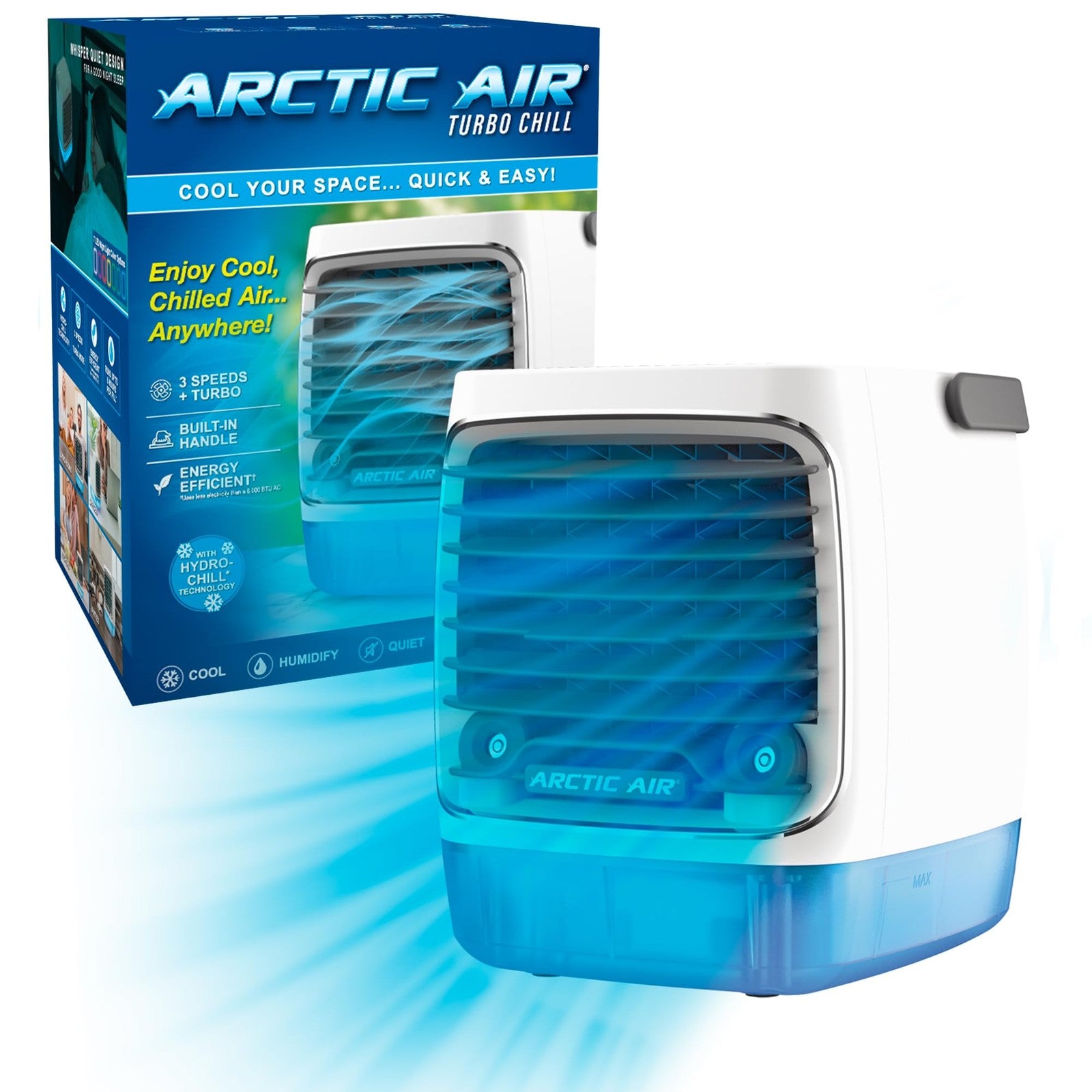 4-Speed Arctic Air Turbo Chill Evaporative Cooler, Indoor Use, Energy Efficient
