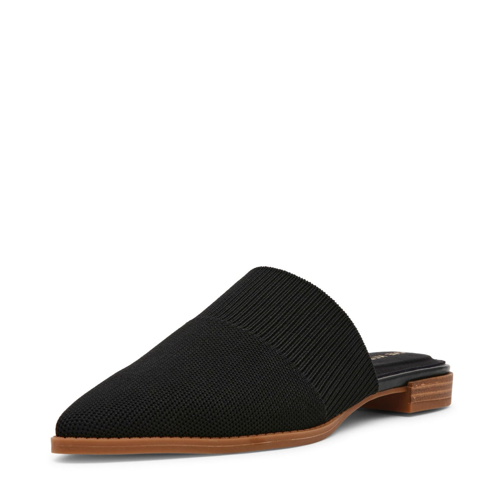 Anne Klein Women's Mule Slipper Vassar, Black Knit, 5.5