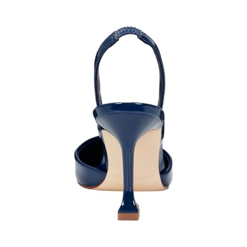 Marc Fisher Women's HADYA Pump, Dark Blue Patent 400, 8