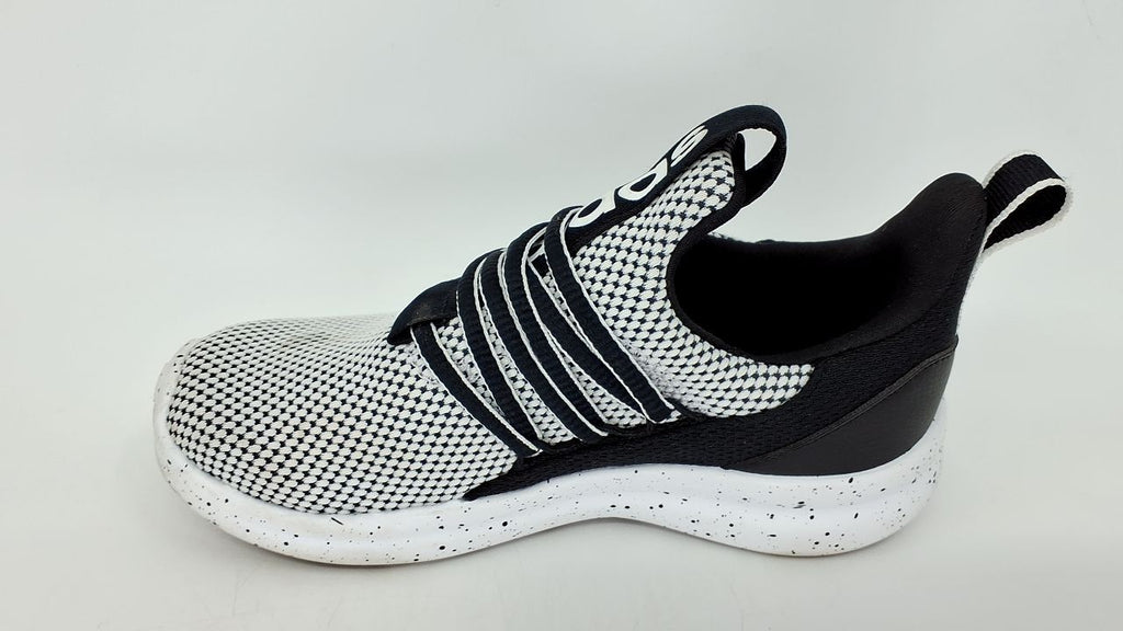 adidas Lite Racer Adapt 7.0 Sneaker, White/Black/Black, 13 US Unisex Little Kid